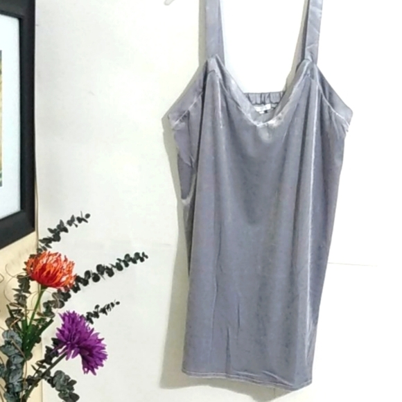 FLORA NIKROOZ SATIN AND VELOUR  V-NECK CHEMISE SIZE LARGE - Picture 10 of 10